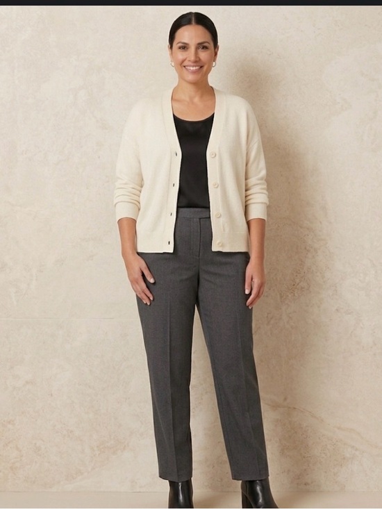 Dress Barn Pants - Dressbarn Woman Gray Trousers NWT 16W Short Plus Size Dress Pants Office 36X27